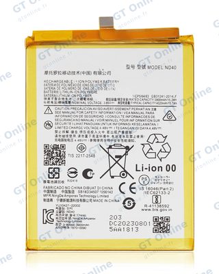 Batterie pour Motorola Moto Edge 30 (XT2203 / 2022) / Moto Edge (XT2205-1/ 2022) (ND40)