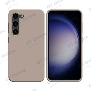 Coque Silicone Compatible pour Samsung Galaxy S23 Plus 5G S916 (#18) Rose Gold