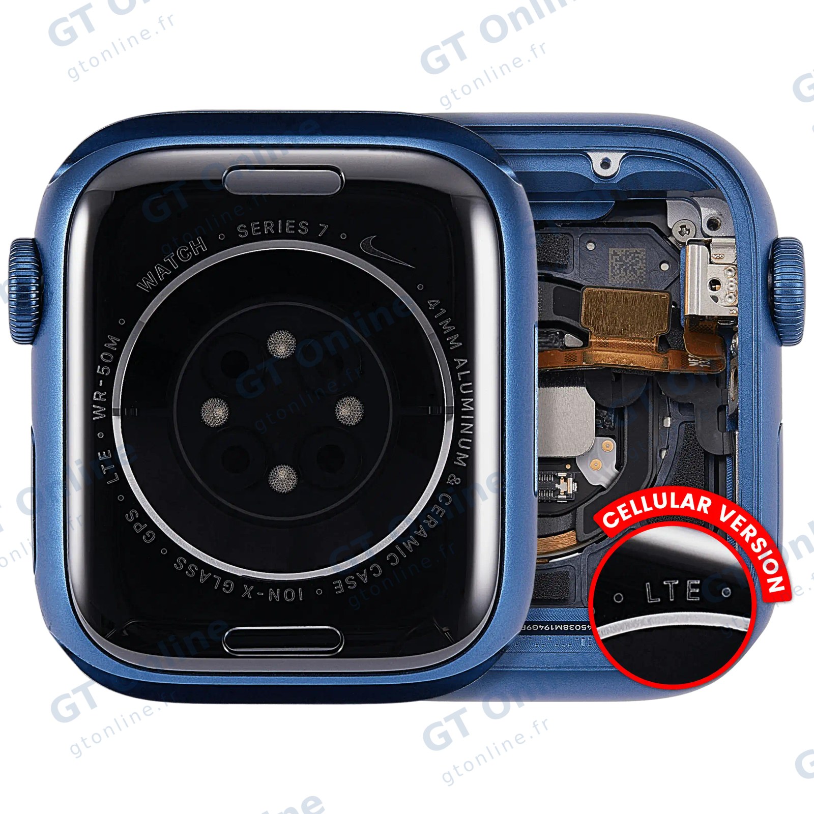 Châssis pour Apple Watch Series 7 (41MM) (origine d'occasion — grade A, Cellular Version, Aluminum / Blue)