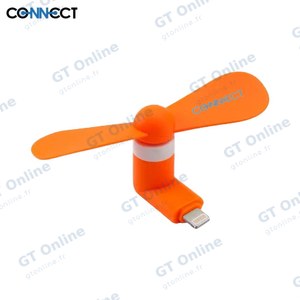 Ventilateur pour Smartphone CONNECT Lightning Orange
