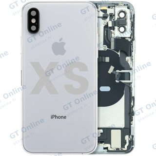 Châssis pour Apple iPhone XS (origine d'occasion — grade B, argent)