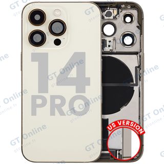 Châssis pour Apple iPhone 14 Pro (version US, origine d'occasion — grade B, or)