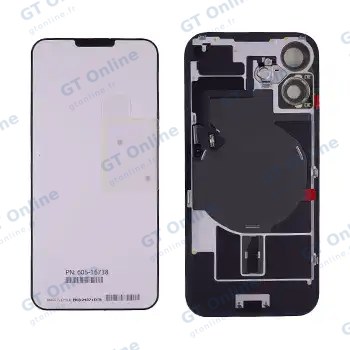 Vitre arrière avec MagSafe, NFC et nappe flash pour Apple iPhone 16 (origine, blanc)