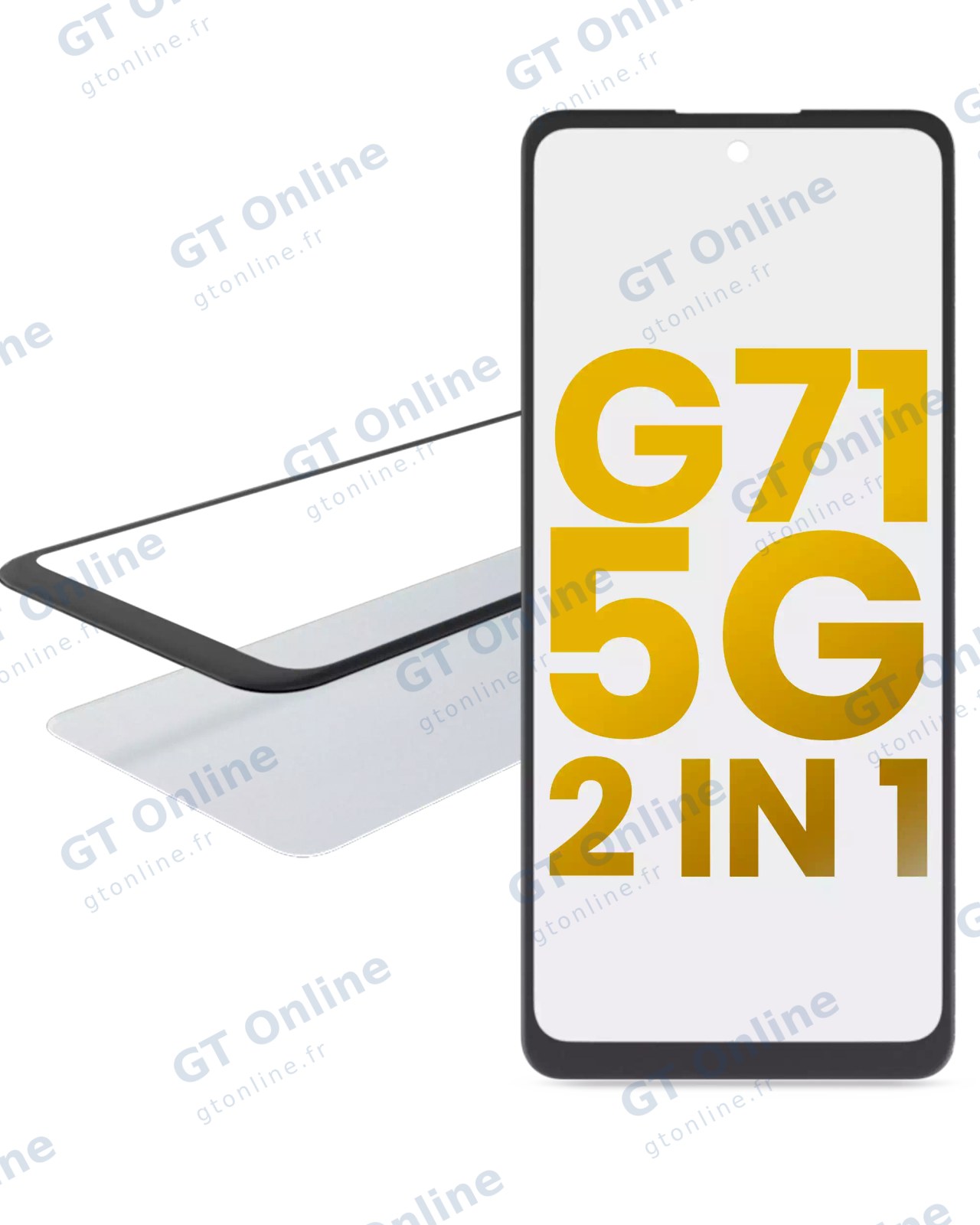 Vitre d’écran avec OCA pour Motorola Moto G71 5G (XT2169 / 2022)
