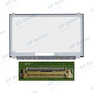 Dalle Ordinateur Portable 15.6" Slim HD (1366x768) LCD TN 60Hz, 30pin Droite 19mm, Fixation Haut Bas ~350mm