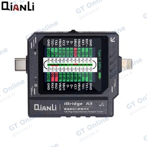 Outil de Diagnostic QianLi iBridge A3 Connecteur de Charge Lightning Type-C (Voltage, Ampérage & Puissance)