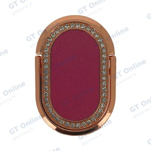 Bague Support Smartphone avec Strass B459 Rose