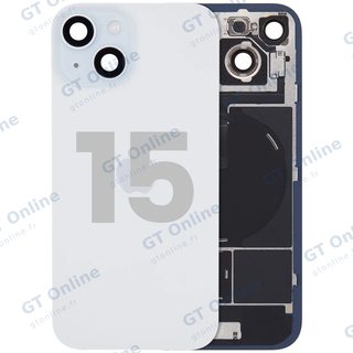 Vitre arrière pour Apple iPhone 15 (origine d'occasion — grade A, bleu)