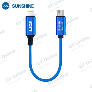 Câble de Transfert de Données Sunshine iSOFT IS003B Android MicroUSB vers iPhone