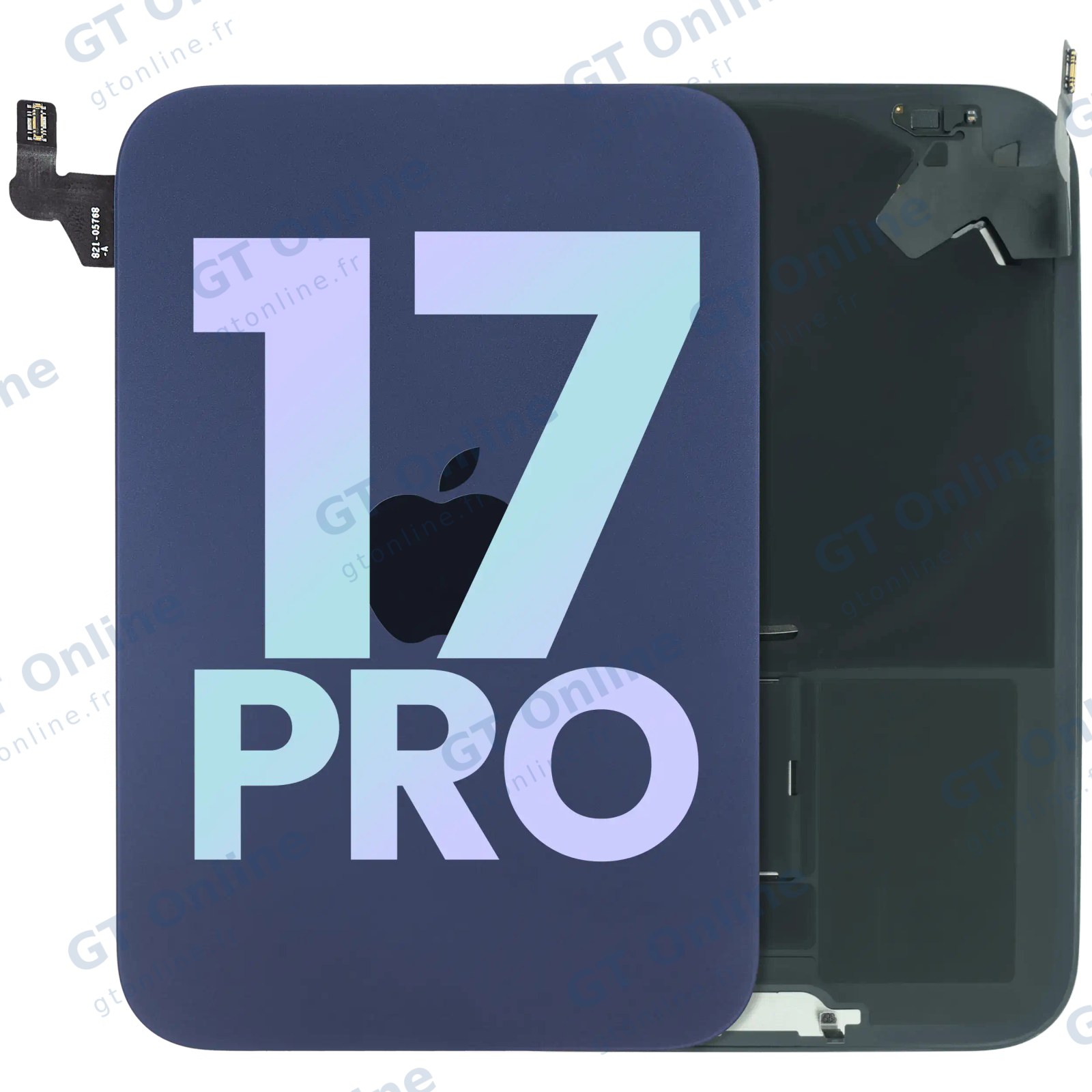 Vitre arrière pour Apple iPhone 17 Pro (pack service origine, Deep Blue)