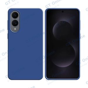 Coque Silicone Compatible pour Samsung Galaxy S25 Edge S937 (#16) Bleu Marine