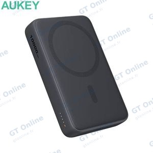 Batterie Externe Power Bank sans Fil Magnétique AUKEY PB-MS04 10000mAh 20W avec Câble USB-C Gris