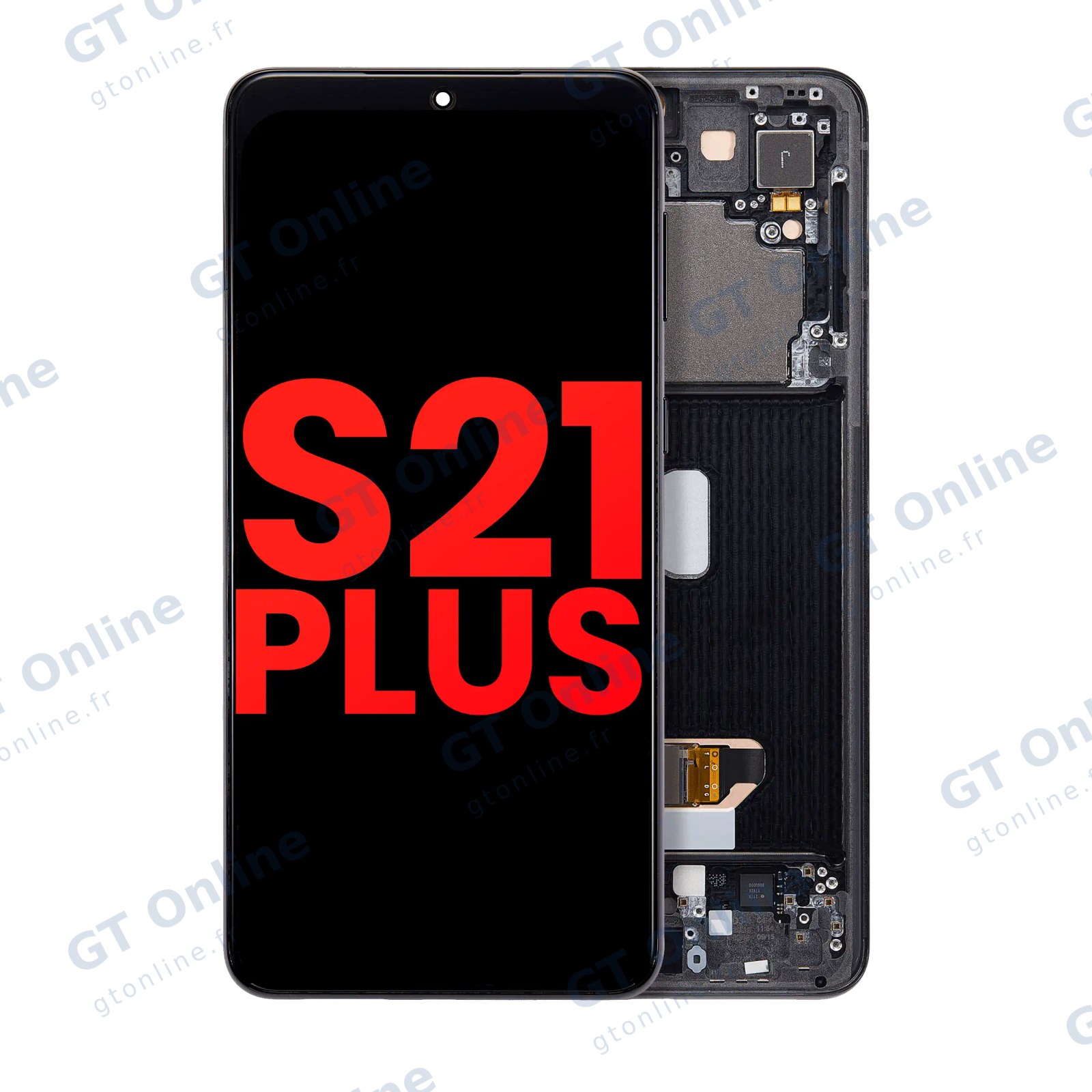 Écran OLED avec châssis pour Samsung Galaxy S21 Plus 5G (noir fantôme)