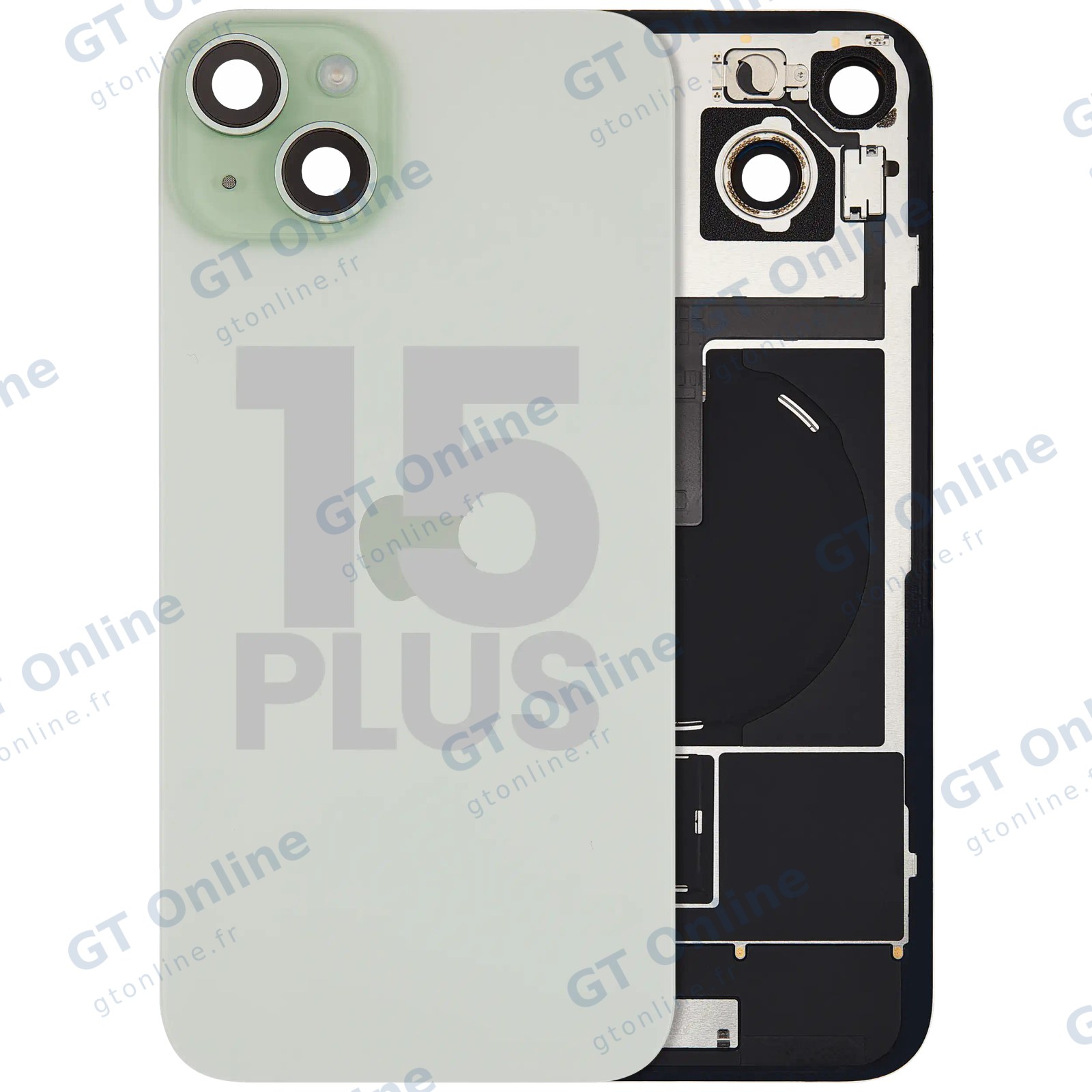 Vitre arrière pour Apple iPhone 15 Plus (origine d'occasion — grade B, vert)