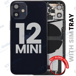 Châssis pour Apple iPhone 12 Mini (version EU, origine d'occasion — grade B, noir)