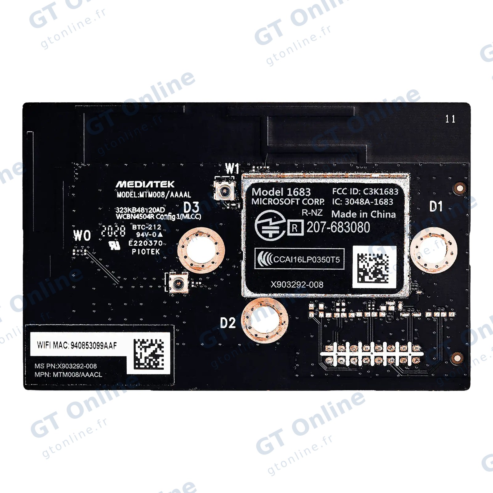 Antenne pour Microsoft Xbox One S (Board # 1683)
