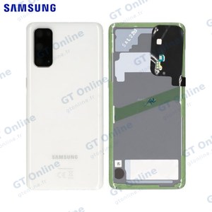 Cache Arrière Original Samsung Galaxy S20 G980/Galaxy S20 5G G981 GH82-22068B Blanc