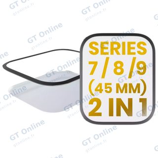 Vitre d’écran avec OCA pour Apple Watch Series 7 / 8 / 9 (45MM)