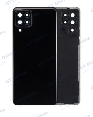 Vitre arrière pour Samsung Galaxy A22 4G (A225 / 2021) (pack service origine, noir)
