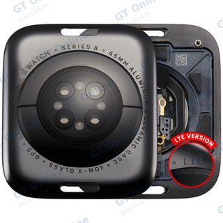 Vitre arrière pour Apple Watch Series 8 (45mm) (LET Version, Aluminum / Space Black)