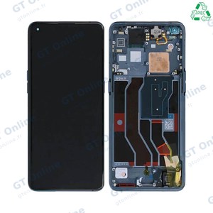 Écran Tactile Original Pulled avec Châssis (PIEC) OPPO Find X3 Pro Bleu