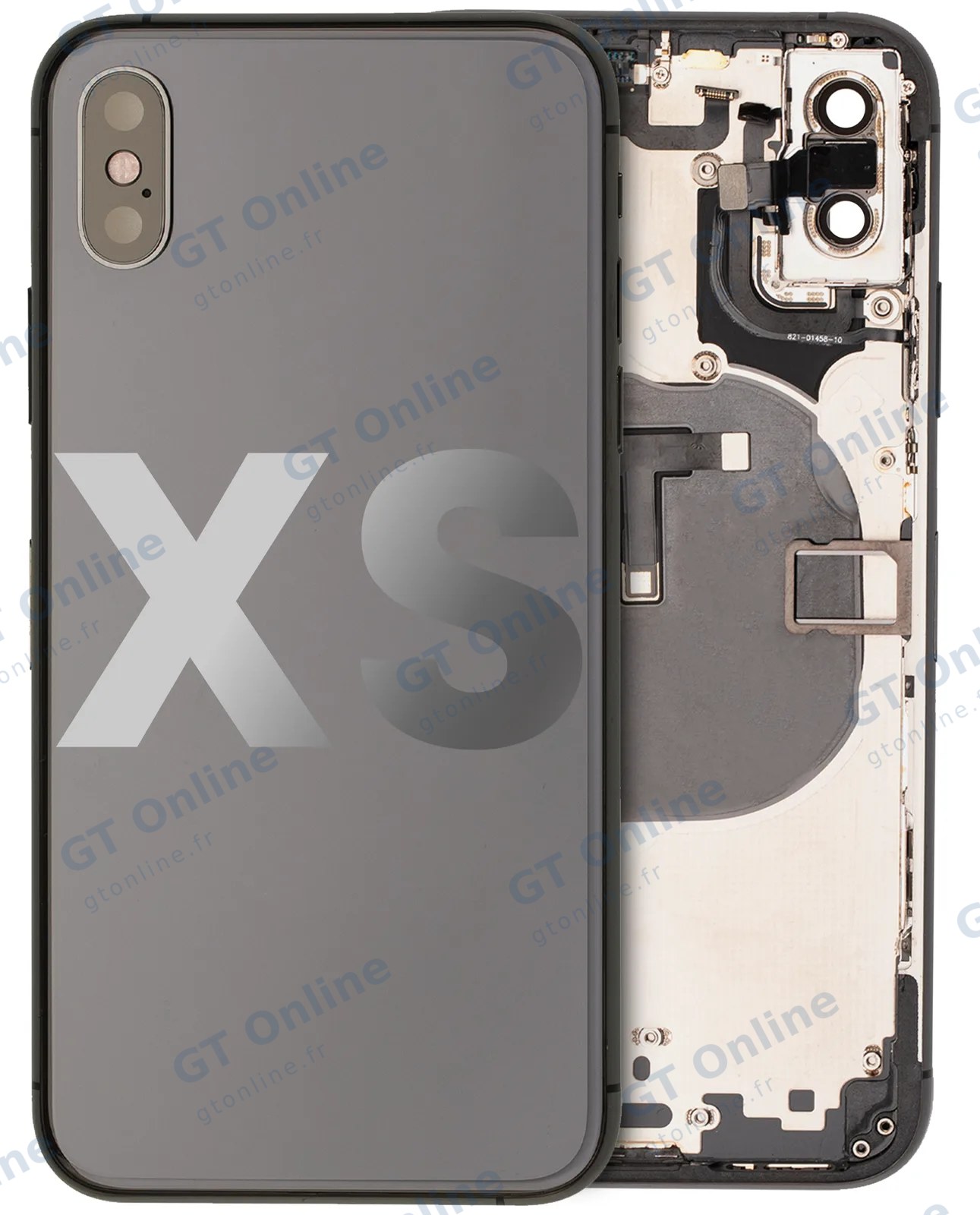 Châssis pour Apple iPhone XS (origine d'occasion — grade A, gris sidéral)