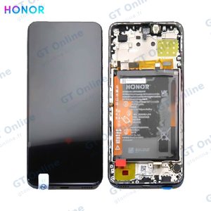 Bloc Écran Complet avec Châssis et Batterie Original Honor X8 0235ACDR Bleu Ocean