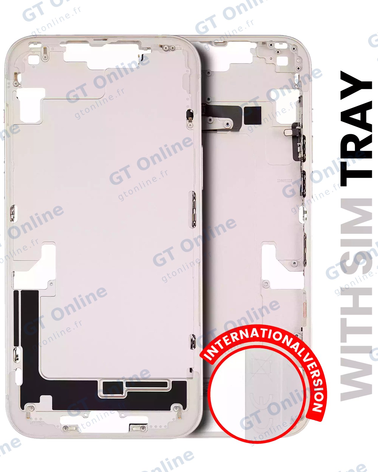 Châssis avec petits composants pour Apple iPhone 14 Plus (version EU, origine d'occasion — grade A, lumière stellaire) — vue 1