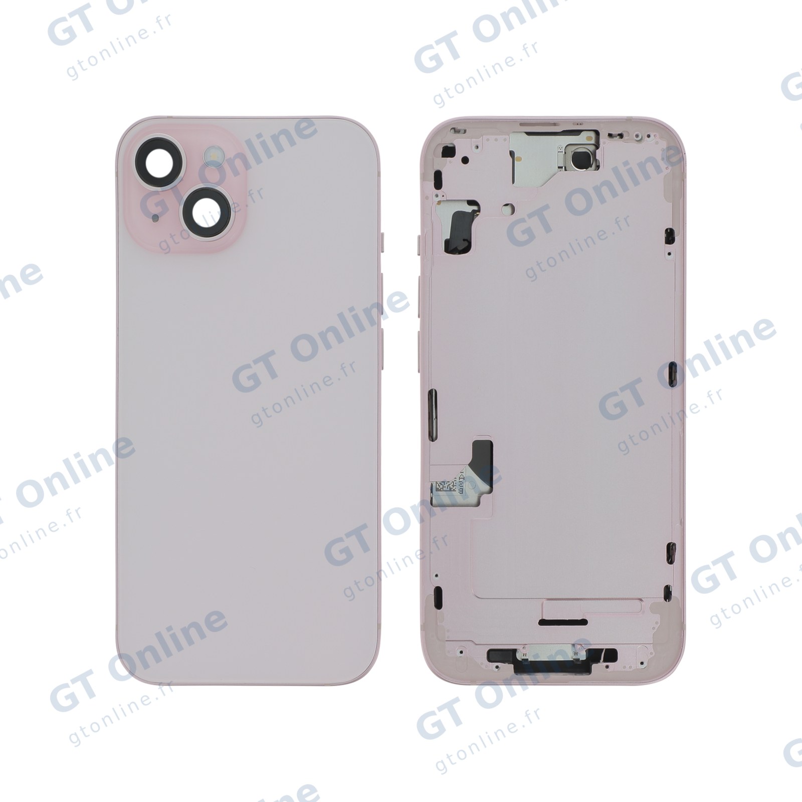 Châssis central pour iPhone 15 (rose) — vue 1