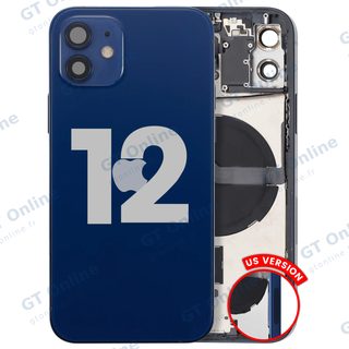 Châssis pour Apple iPhone 12 (version US, origine d'occasion — grade B, bleu)