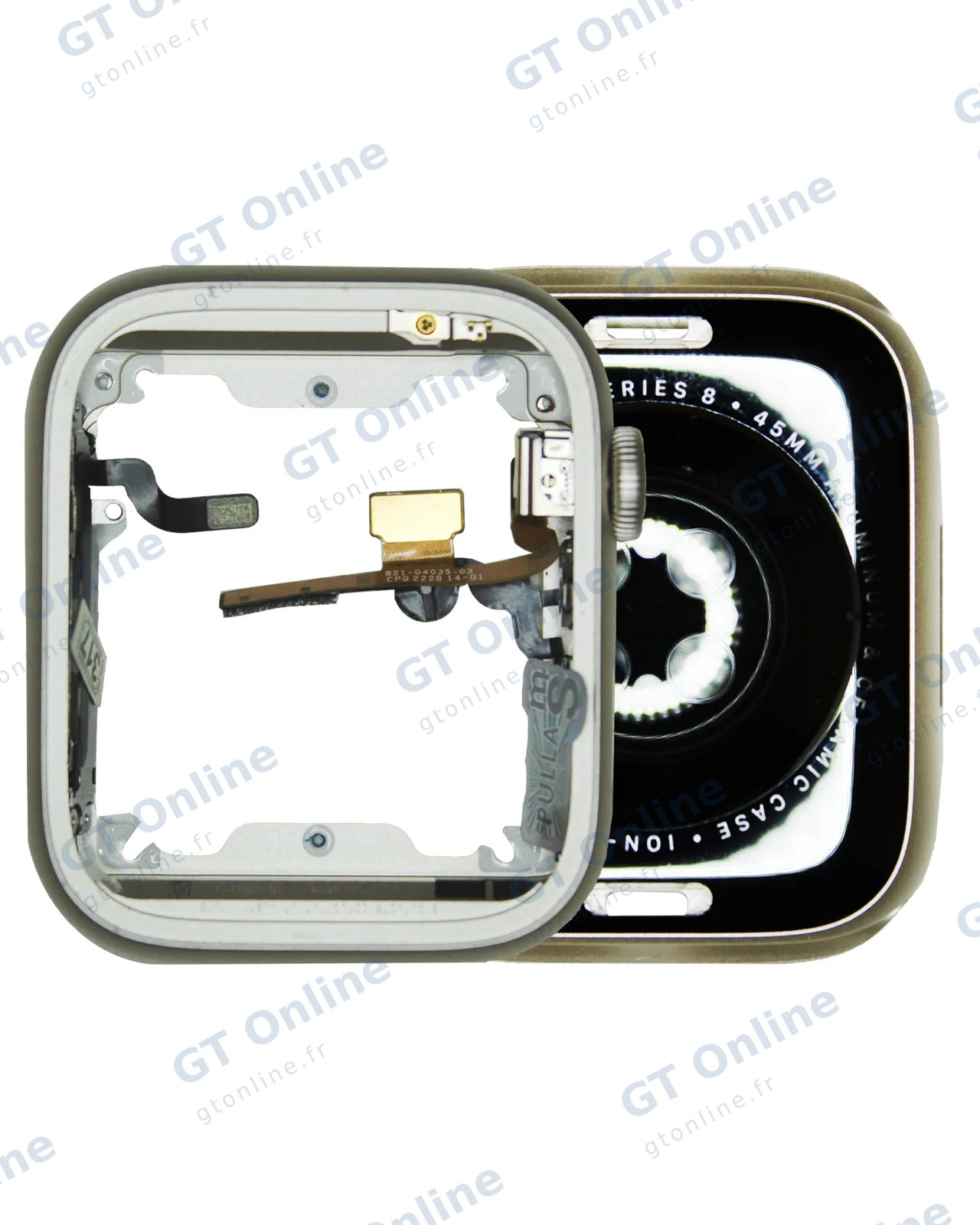 Châssis pour Apple Watch Series 8 (45MM) (Aluminum/Starlight, version GPS, origine d'occasion — grade A)