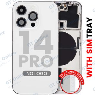 Châssis pour Apple iPhone 14 Pro (version EU, compatible premium, argent)