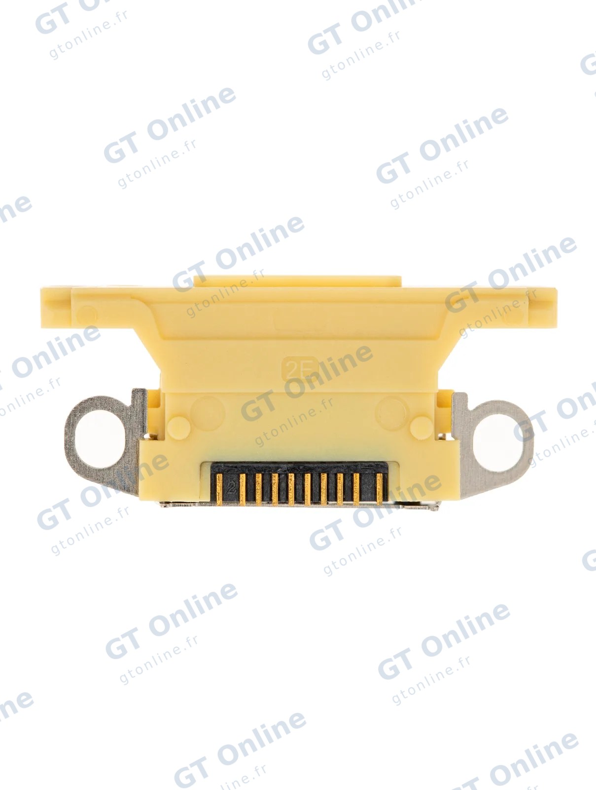 Connecteur de charge nu à souder pour Apple iPhone XR (jaune, lot de 10)