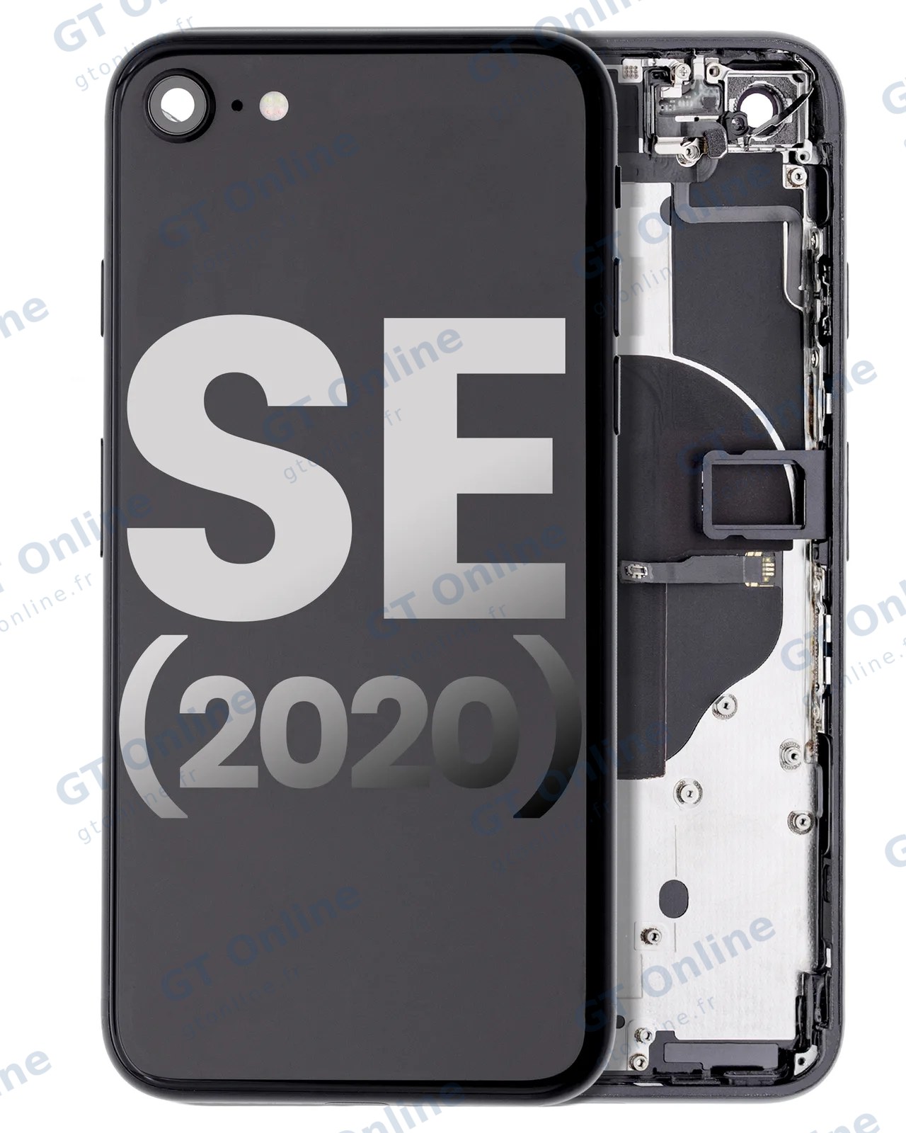 Châssis pour Apple iPhone SE (2020) (origine d'occasion — grade B, noir)