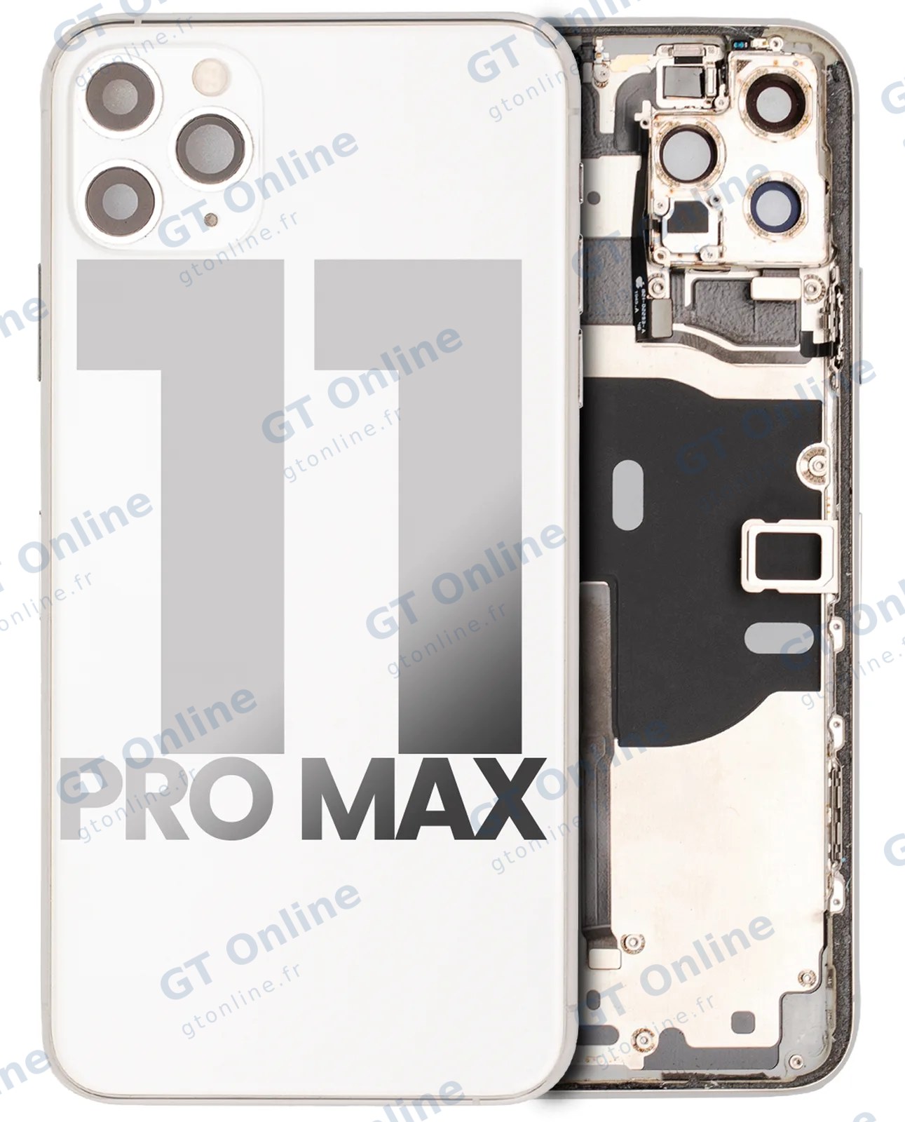 Châssis pour Apple iPhone 11 Pro Max (origine d'occasion — grade B, argent)