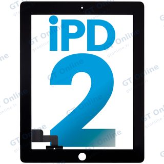 Vitre tactile pour Apple iPad 2 (compatible, noir)