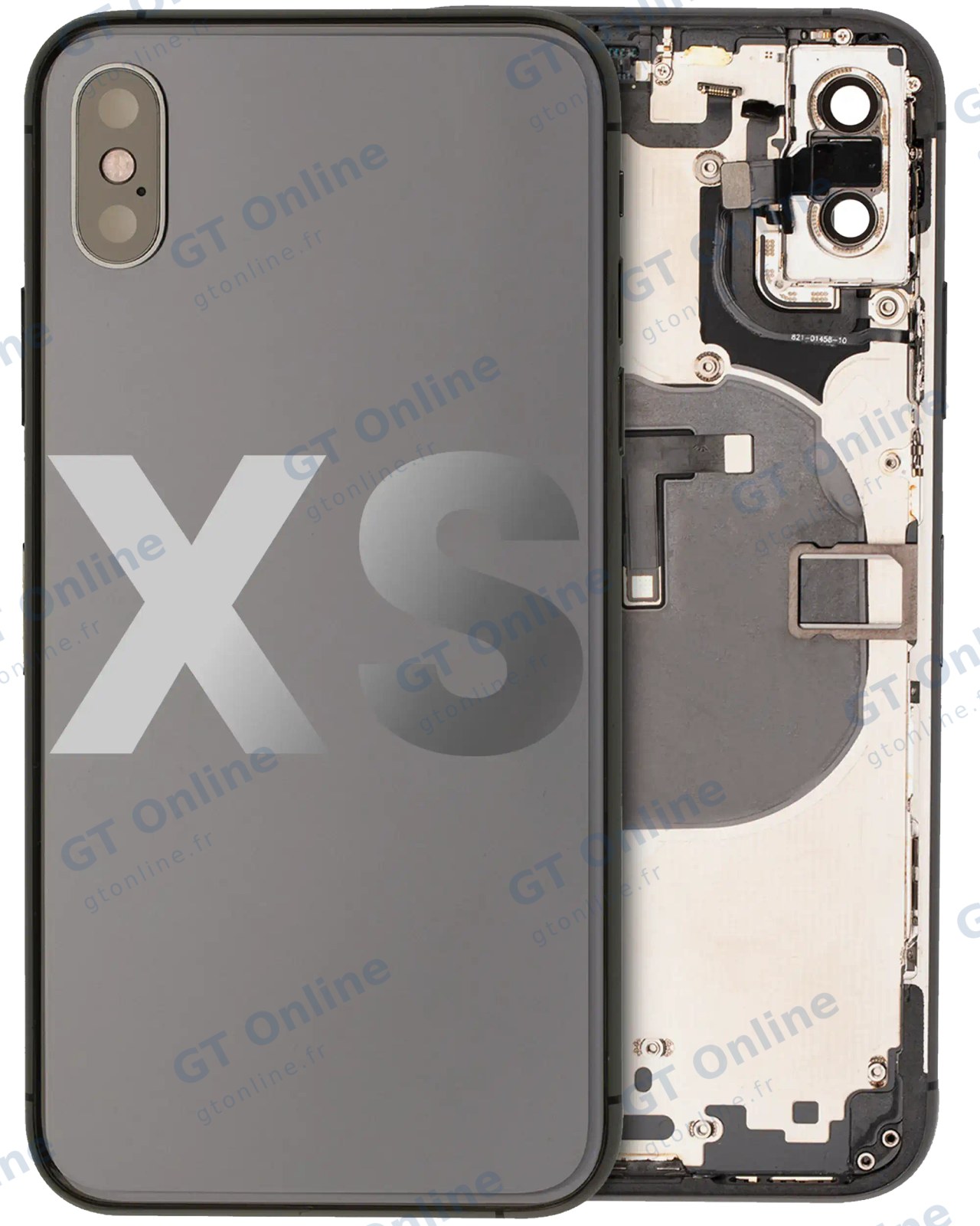 Châssis pour Apple iPhone XS (origine d'occasion — grade B, gris sidéral)