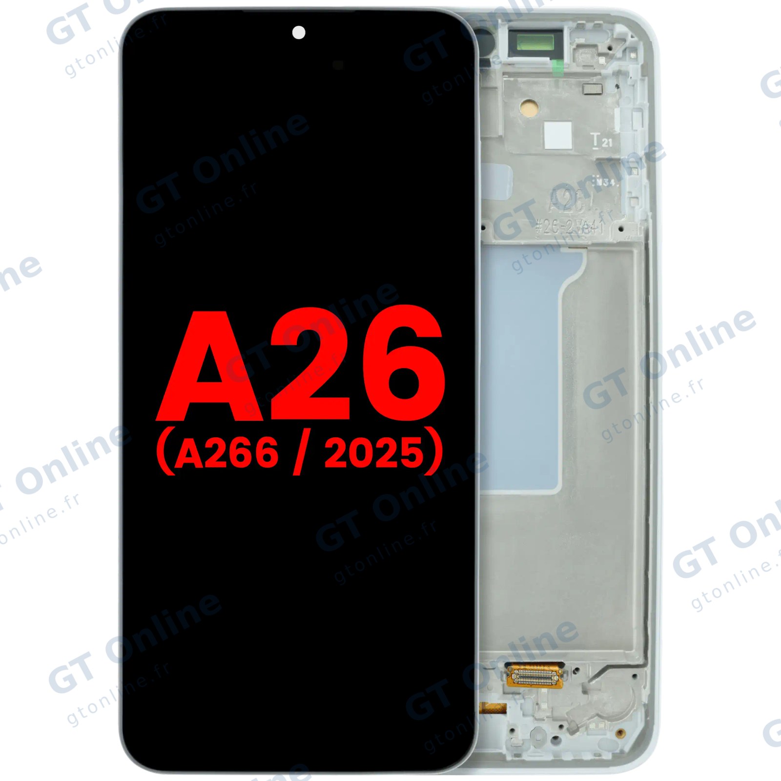 Écran OLED avec châssis pour Samsung Galaxy A26 5G (A266 / 2025) (blanc)