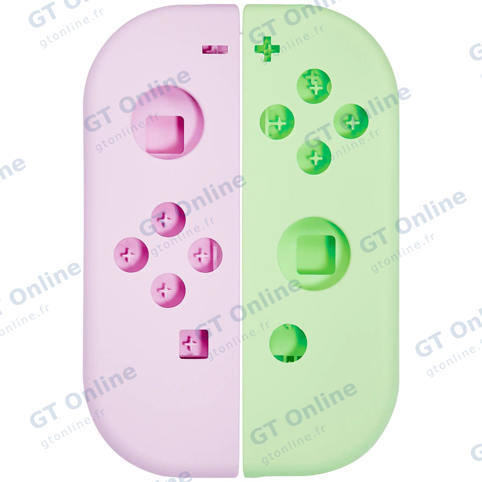 Coque de remplacement pour manette Joy-Con Nintendo Switch (violet / vert)