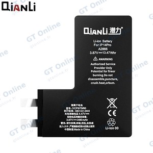 Batterie High Capacity sans BMS QianLi pour Apple iPhone 14 Pro (3480mAh)