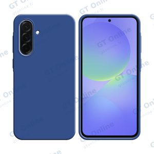 Coque Silicone Compatible pour Samsung Galaxy A36 5G A366/Galaxy A56 5G A566 (#16) Bleu Marine
