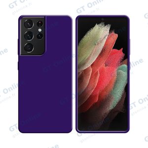 Coque Silicone Compatible pour Samsung Galaxy S21 Ultra 5G G998 (#7) Mauve