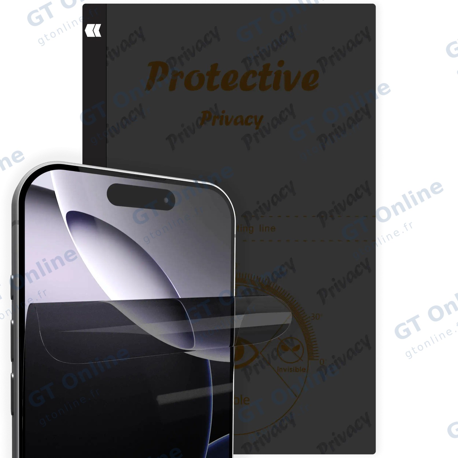 Film de protection EPU 120 × 180 mm (anti-regard mat Pro, lot de 10)