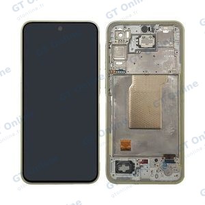 Écran Tactile Original Assembled avec Châssis Compatible Samsung Galaxy A35 5G A356 GH82-34221D Lime