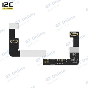 Nappe de Réparation Batterie i2C i6S Externe pour Apple iPhone 15 & 15 Plus (sans Soudure, Batterie 100% et 0