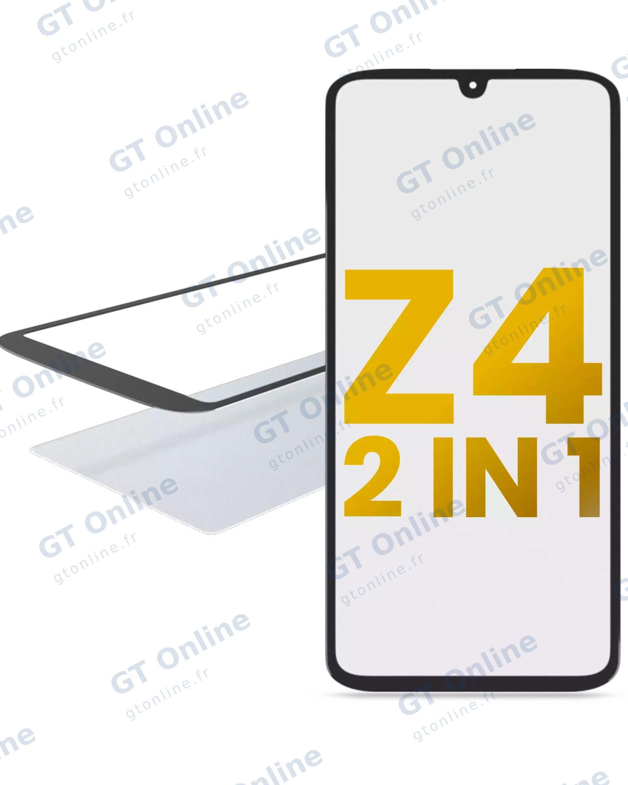 Vitre d’écran avec OCA pour Motorola Moto Z4 (XT1980 / 2019)