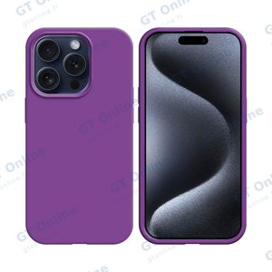 Coque Silicone Compatible pour Apple iPhone 15 Pro Max (#39) Mauve