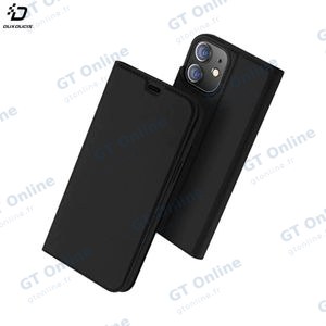 Housse de Protection Skin Pro Dux Ducis pour Apple iPhone 12/iPhone 12 Pro Noir