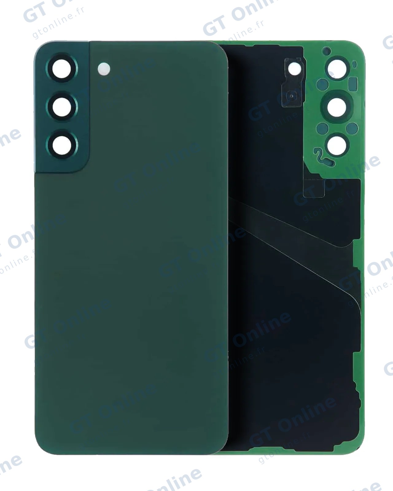 Vitre arrière pour Samsung Galaxy S22 Plus (pack service origine, vert)