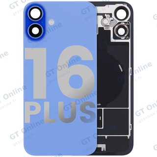 Vitre arrière pour Apple iPhone 16 Plus (origine d'occasion — grade B, bleu outremer)